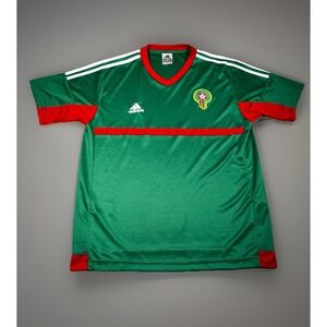 Adidas Morocco Soccer Jersey Green Men's Size XXL Rare